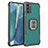 Custodia Silicone e Plastica Opaca Cover con Magnetico Anello Supporto ZJ2 per Samsung Galaxy Note 20 5G Oro