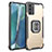 Custodia Silicone e Plastica Opaca Cover con Magnetico Anello Supporto ZJ2 per Samsung Galaxy Note 20 5G Verde