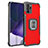 Custodia Silicone e Plastica Opaca Cover con Magnetico Anello Supporto ZJ2 per Samsung Galaxy Note 20 Ultra 5G
