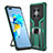Custodia Silicone e Plastica Opaca Cover con Magnetico Anello Supporto ZL1 per Huawei Mate 40 Pro