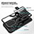 Custodia Silicone e Plastica Opaca Cover con Magnetico Anello Supporto ZL1 per Samsung Galaxy A52 5G