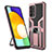 Custodia Silicone e Plastica Opaca Cover con Magnetico Anello Supporto ZL1 per Samsung Galaxy A52s 5G