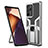 Custodia Silicone e Plastica Opaca Cover con Magnetico Anello Supporto ZL1 per Samsung Galaxy Note 20 Ultra 5G