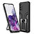 Custodia Silicone e Plastica Opaca Cover con Magnetico Anello Supporto ZL1 per Samsung Galaxy S20 5G