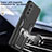 Custodia Silicone e Plastica Opaca Cover con Magnetico Anello Supporto ZL1 per Samsung Galaxy S20