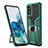 Custodia Silicone e Plastica Opaca Cover con Magnetico Anello Supporto ZL1 per Samsung Galaxy S20 Plus 5G Verde