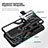 Custodia Silicone e Plastica Opaca Cover con Magnetico Anello Supporto ZL1 per Samsung Galaxy S20 Ultra 5G