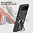 Custodia Silicone e Plastica Opaca Cover con Magnetico Anello Supporto ZL1 per Samsung Galaxy Z Flip3 5G