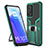 Custodia Silicone e Plastica Opaca Cover con Magnetico Anello Supporto ZL1 per Xiaomi Redmi K30S 5G Verde