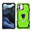 Custodia Silicone e Plastica Opaca Cover con Magnetico Supporto A01 per Apple iPhone 12 Mini
