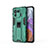 Custodia Silicone e Plastica Opaca Cover con Magnetico Supporto A01 per Xiaomi Mi 11 Pro 5G Verde