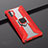 Custodia Silicone e Plastica Opaca Cover con Magnetico Supporto A02 per Samsung Galaxy Note 10 Plus