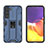 Custodia Silicone e Plastica Opaca Cover con Magnetico Supporto A03 per Samsung Galaxy S22 5G