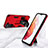 Custodia Silicone e Plastica Opaca Cover con Magnetico Supporto A04 per Samsung Galaxy S21 FE 5G