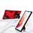 Custodia Silicone e Plastica Opaca Cover con Magnetico Supporto A04 per Samsung Galaxy S22 Ultra 5G