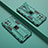 Custodia Silicone e Plastica Opaca Cover con Magnetico Supporto H01 per Xiaomi Mi 11 Lite 5G Verde