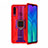 Custodia Silicone e Plastica Opaca Cover con Magnetico Supporto H02 per Huawei Honor 20E Rosso