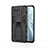 Custodia Silicone e Plastica Opaca Cover con Magnetico Supporto H02 per Xiaomi Mi 11 5G Nero