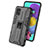 Custodia Silicone e Plastica Opaca Cover con Magnetico Supporto KC1 per Samsung Galaxy A51 4G