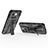 Custodia Silicone e Plastica Opaca Cover con Magnetico Supporto KC1 per Xiaomi Mi 14 5G