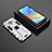Custodia Silicone e Plastica Opaca Cover con Magnetico Supporto KC1 per Xiaomi Poco M2 Pro