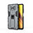 Custodia Silicone e Plastica Opaca Cover con Magnetico Supporto KC1 per Xiaomi Poco X3 NFC Grigio