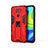 Custodia Silicone e Plastica Opaca Cover con Magnetico Supporto KC1 per Xiaomi Redmi 10X 4G