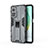 Custodia Silicone e Plastica Opaca Cover con Magnetico Supporto KC1 per Xiaomi Redmi K30S 5G