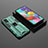 Custodia Silicone e Plastica Opaca Cover con Magnetico Supporto KC2 per Samsung Galaxy A51 5G