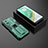 Custodia Silicone e Plastica Opaca Cover con Magnetico Supporto KC2 per Xiaomi Mi 10T 5G Verde