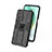 Custodia Silicone e Plastica Opaca Cover con Magnetico Supporto KC2 per Xiaomi Mi 10T Pro 5G