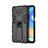 Custodia Silicone e Plastica Opaca Cover con Magnetico Supporto KC2 per Xiaomi Poco M2 Pro Nero