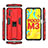 Custodia Silicone e Plastica Opaca Cover con Magnetico Supporto KC2 per Xiaomi Poco M3