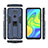 Custodia Silicone e Plastica Opaca Cover con Magnetico Supporto KC2 per Xiaomi Redmi 10X 4G