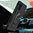 Custodia Silicone e Plastica Opaca Cover con Magnetico Supporto MQ1 per Samsung Galaxy A51 4G