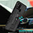 Custodia Silicone e Plastica Opaca Cover con Magnetico Supporto MQ1 per Samsung Galaxy M21s
