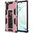 Custodia Silicone e Plastica Opaca Cover con Magnetico Supporto MQ1 per Samsung Galaxy Note 10 5G