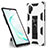 Custodia Silicone e Plastica Opaca Cover con Magnetico Supporto MQ1 per Samsung Galaxy Note 10 Plus 5G Bianco