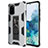 Custodia Silicone e Plastica Opaca Cover con Magnetico Supporto MQ1 per Samsung Galaxy S20 Plus 5G