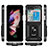 Custodia Silicone e Plastica Opaca Cover con Magnetico Supporto MQ2 per Samsung Galaxy Z Flip5 5G