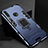 Custodia Silicone e Plastica Opaca Cover con Magnetico Supporto per Huawei Enjoy 9s Blu