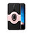 Custodia Silicone e Plastica Opaca Cover con Magnetico Supporto per Huawei Mate 10 Lite Oro Rosa