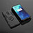 Custodia Silicone e Plastica Opaca Cover con Magnetico Supporto per OnePlus 7T Pro Nero