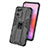 Custodia Silicone e Plastica Opaca Cover con Magnetico Supporto per Oppo Reno7 SE 5G