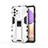 Custodia Silicone e Plastica Opaca Cover con Magnetico Supporto per Samsung Galaxy A32 5G