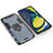 Custodia Silicone e Plastica Opaca Cover con Magnetico Supporto per Samsung Galaxy A90 4G