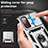 Custodia Silicone e Plastica Opaca Cover con Magnetico Supporto Q01W per Samsung Galaxy S20 Lite 5G