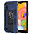 Custodia Silicone e Plastica Opaca Cover con Magnetico Supporto T01 per Samsung Galaxy A01 SM-A015