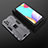 Custodia Silicone e Plastica Opaca Cover con Magnetico Supporto T02 per Samsung Galaxy A52s 5G