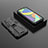 Custodia Silicone e Plastica Opaca Cover con Magnetico Supporto T02 per Samsung Galaxy F52 5G